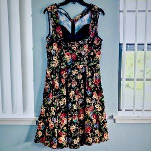 Lindy Bop UK Vintage Floral Dress